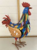 Modern metal model of a cockerel