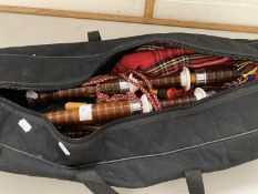 Set of modern bagpipes