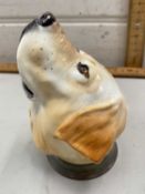Royal Stratford porcelain stirrup type cup formed as a dogs head