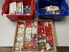 Three boxes of various assorted Lego