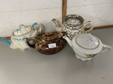 Collection of four assorted teapots to include Arthur Price and others