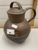 Channel Islands type copper jug