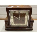 Oak cased mantel clock