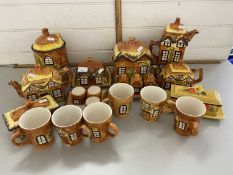 Collection of Price Kensington and other cottage shaped tea wares and similar items