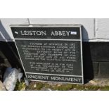 Vintage signed marked 'Leiston Abbey Ancient Monument'