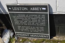 Vintage signed marked 'Leiston Abbey Ancient Monument'