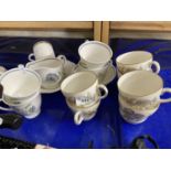 Quantity of assorted tea wares to include Susie Cooper Glenmist and Wedgwood Litchfield
