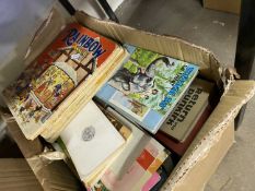 Quantity of assorted books to include children's annuals, paperbacks and others