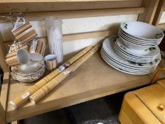 Mixed Lot: Quantity of Waterside dinner wares decorated with olives, coffee canisters etc