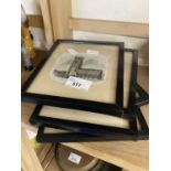 Five framed and glazed engravings of local scenes
