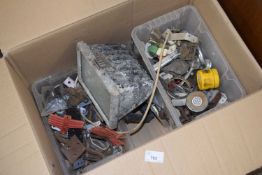 Box of various assorted garage clearance items