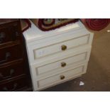 Three drawer bedside cabinet