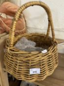 A wicker basket