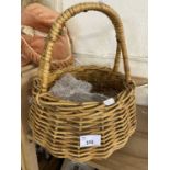 A wicker basket