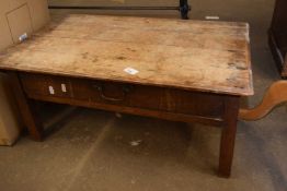 Georgian oak table later adapted to a coffee table