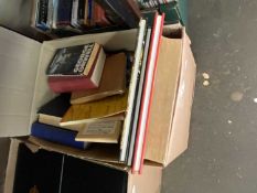Box of assorted books to include Kelly's Dictionary of Norfolk, cookery and others