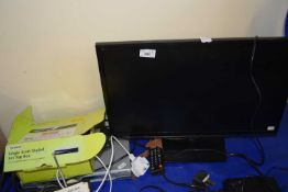 Small flat screen television together with a set top box and a TV receiver (3)