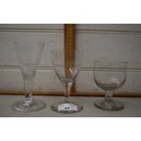 Three 19th Century drinking glasses