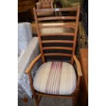Mid 20th Century ladder backed rocking chair