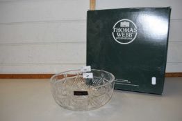 A Thomas Webb cut glass fruit bowl