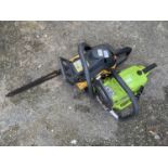 McCulloch Mach 7-40 petrol chainsaw together with a Charles Jacob ZJ-01-58 petrol chainsaw 92)