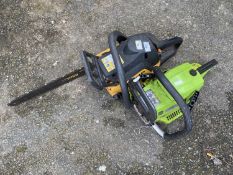 McCulloch Mach 7-40 petrol chainsaw together with a Charles Jacob ZJ-01-58 petrol chainsaw 92)