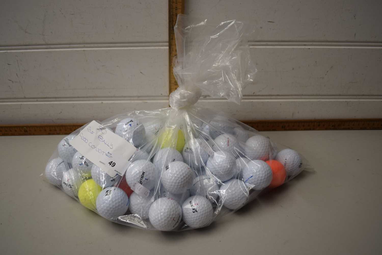 Bag of approx 50 assorted golf balls