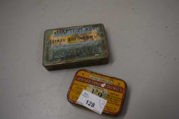 Two vintage collectors tins