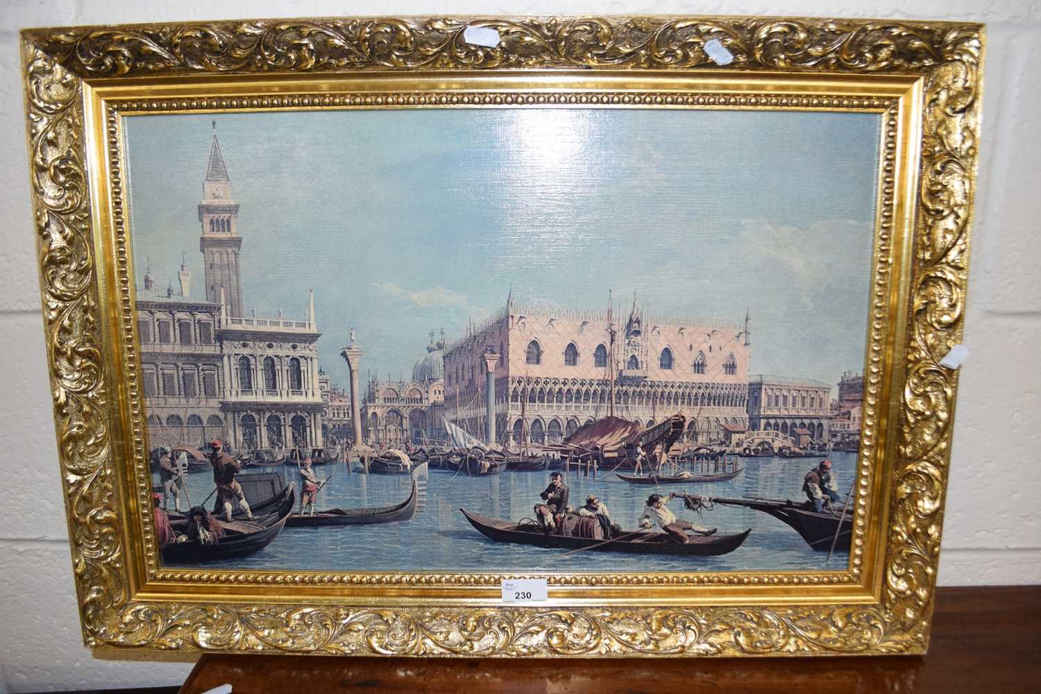 Framed print of a Venetian scene