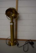 A retro styled brass desk lamp