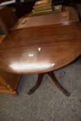 Reproduction mahogany veneered twin pedestal dining table