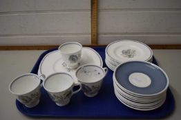 A quantity of Susie Cooper Glenmist tea wares