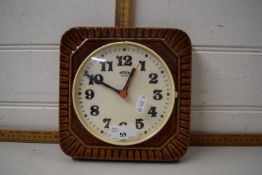 Emes quartz wall clock with ceramic frame