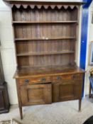 Late 19th Century oak dresser in the Arts & Crafts style, 122cm wide