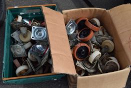 A quantity of assorted casters