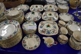 Extensive quantity of Royal Cauldon ware including five serving plates, six medium plates, three