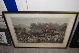 Large hunting style print after James Ward RA published 1821 by Turner entitled Ralph John Lampton