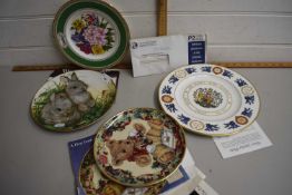 Collection of collectors plates mainly by The Royal Society for Conservation entitled Woodland