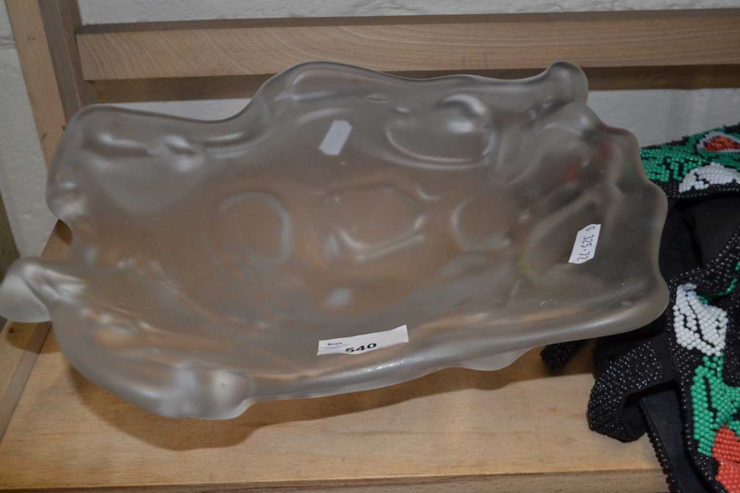 A moulded Art Glass bowl