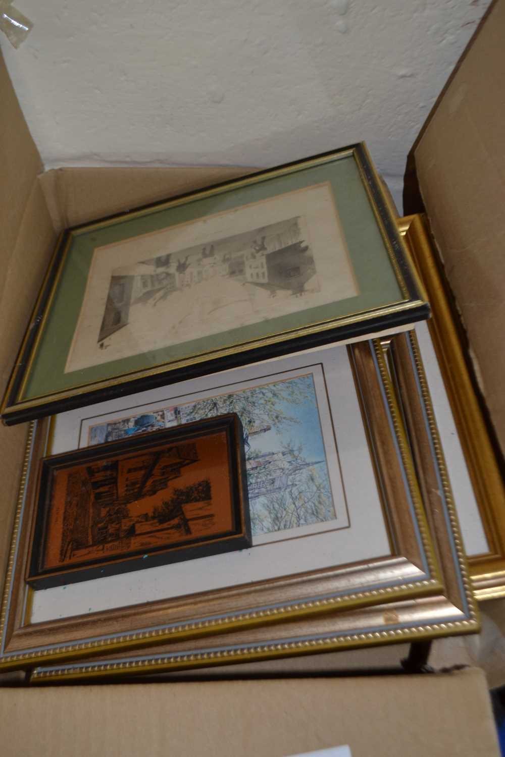 Quantity of assorted framed pictures