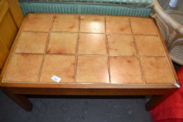 Tiled top coffee table