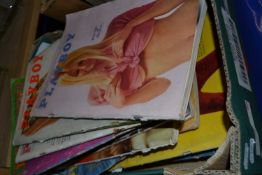Collection of vintage Playboy magazines