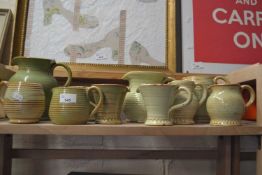 Quatity of various earthenware jugs