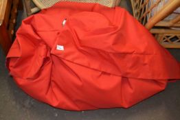 Giant red beanbag