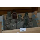 Mixed lot of vintage glass bottles