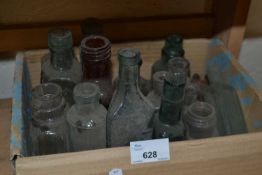 Mixed lot of vintage glass bottles