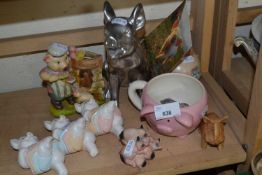 Mixed Lot: Assorted pig figurines