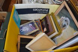 Quantity of assorted pictures and photograph frames