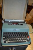 An Olivetti Lettera 32 typewriter, cased