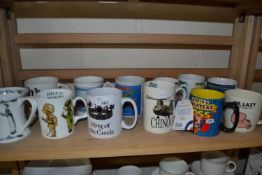 Quantity of various mugs